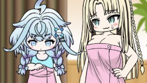 バスタオルが何度巻いても落ちてしまうすうちゃん【虎金妃笑虎/水宮枢/ホロライブ切り抜き】