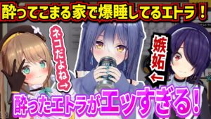 酔ってリビングで爆睡エトラ！エトラのちょっとエッなエピソードを話すたまこま【栗駒こまる/音霊魂子/あおぎり高校/切り抜き】